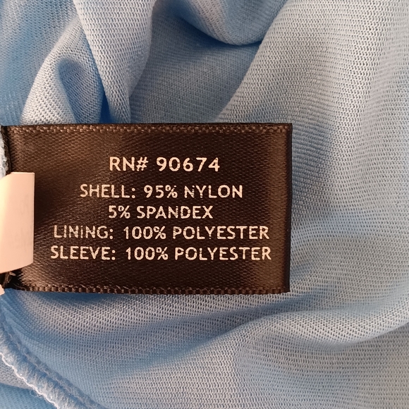 Boston Proper Long Sleeve Sweetheart Pleated Blouse Light Blue Extra Large - Picture 11 of 12